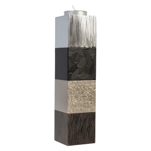 Square MEZ candleholder les chromes 4 modules