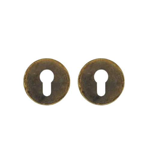 Round yale escutcheon Bronze 55x55mm